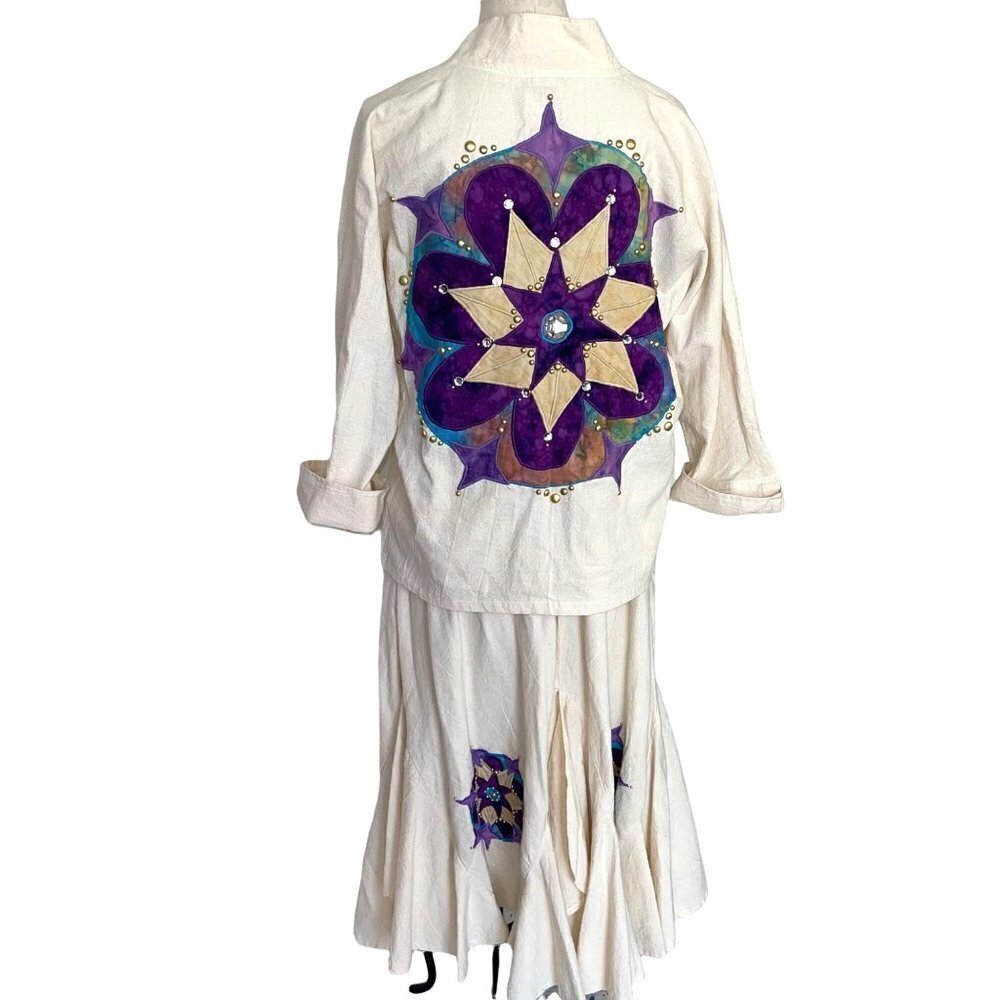 NWT Alfredo’s Wife Skirt Set Womens Size Small S Vintage Bohemian Elastic New
